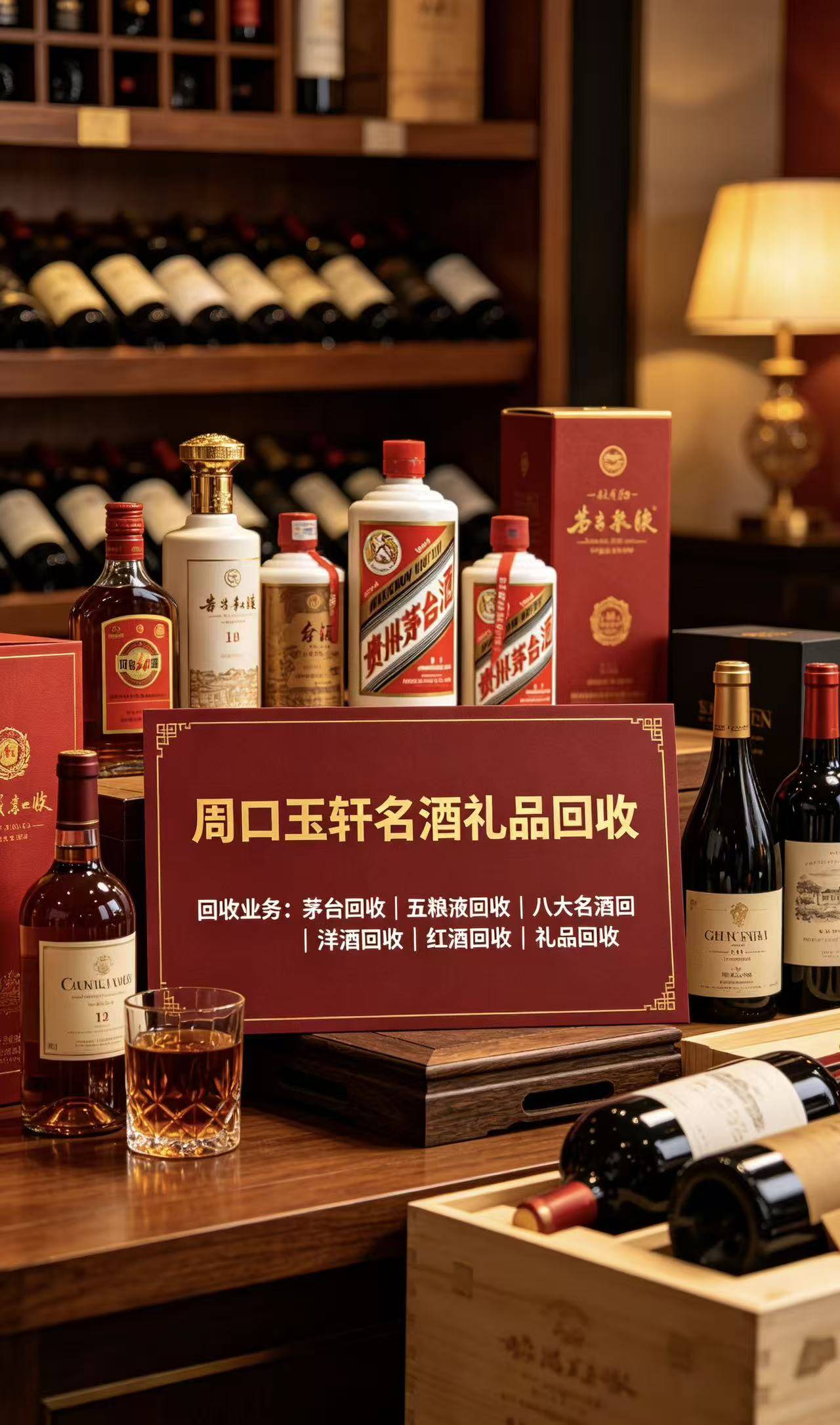 周口玉轩名酒礼品回收门店实景