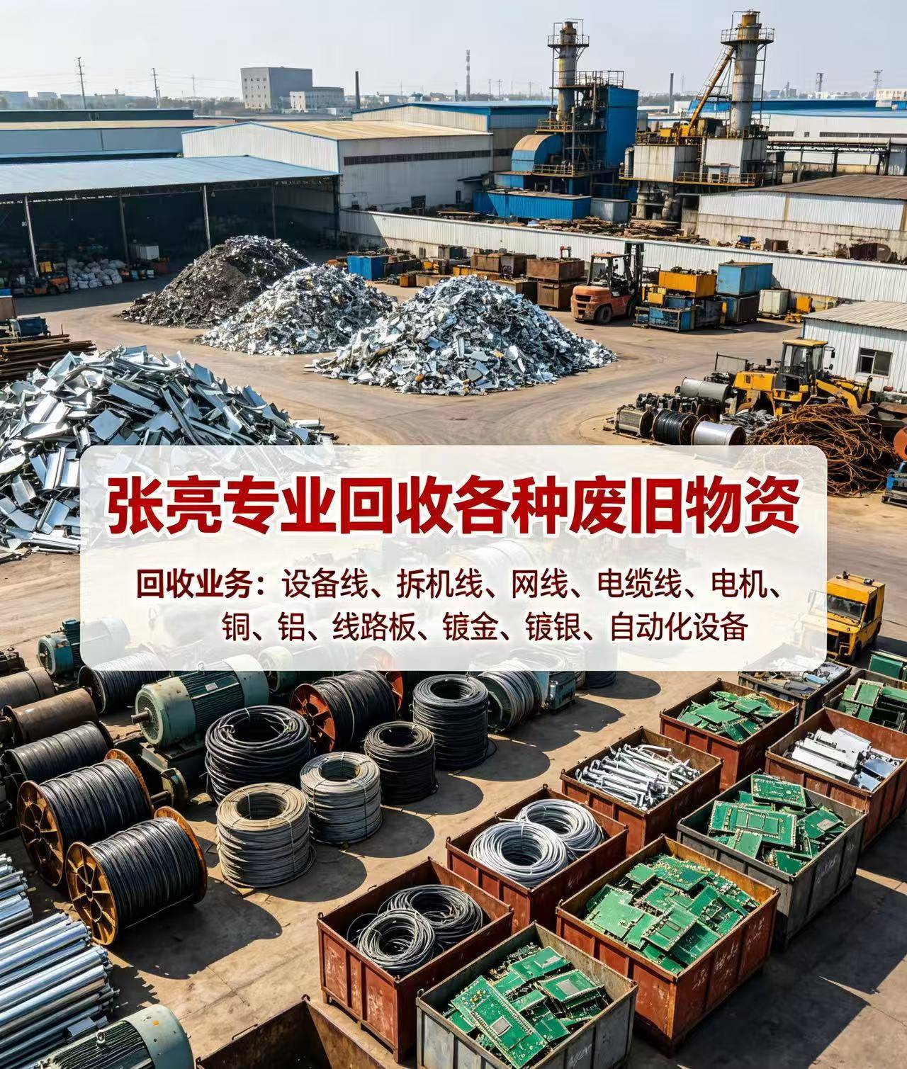 苏州张亮专业回收各种废旧物资现场