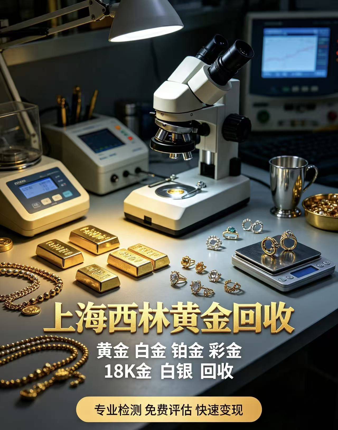 上海西林黄金回收门店及检测设备