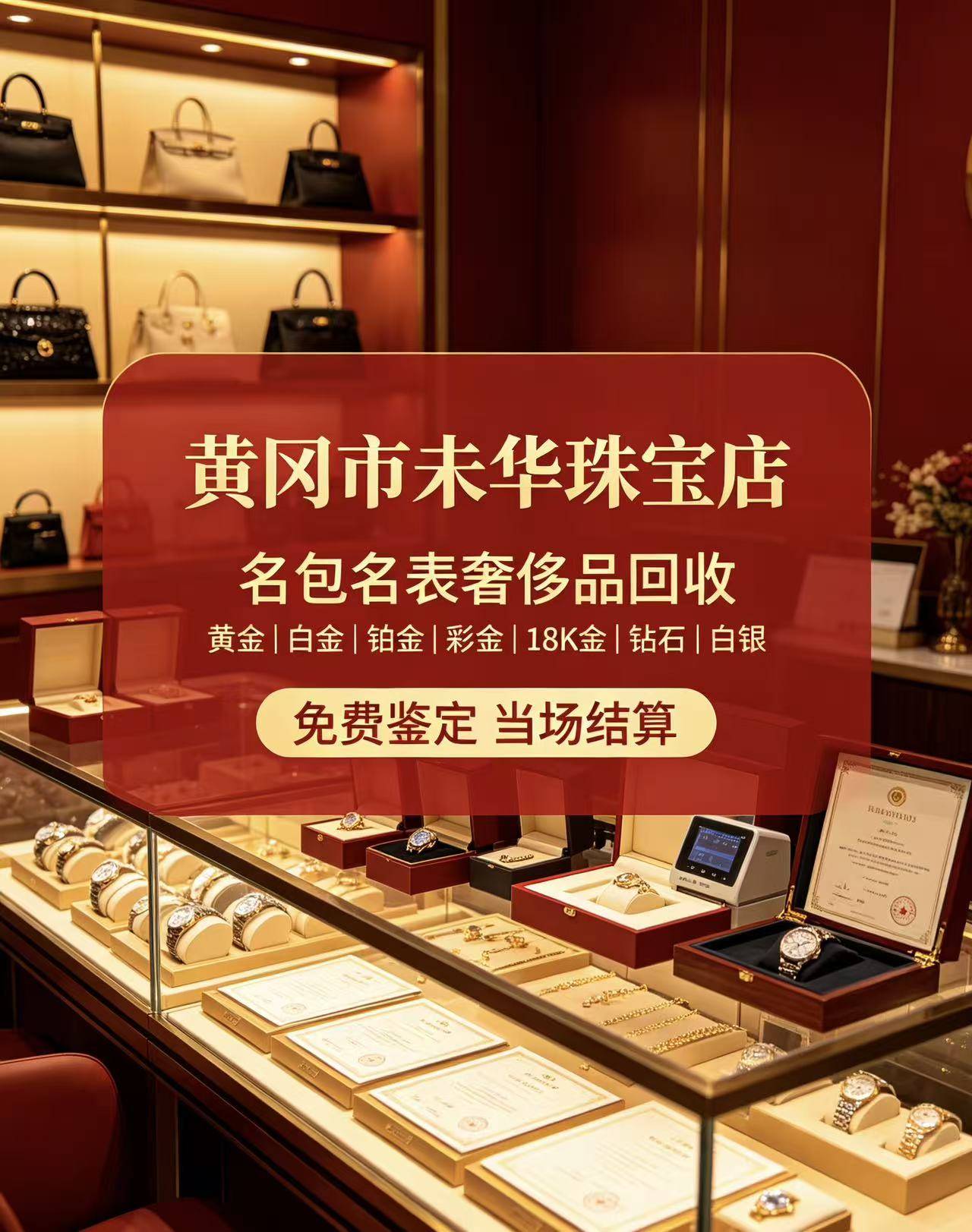 黄冈市未华珠宝店门店实拍