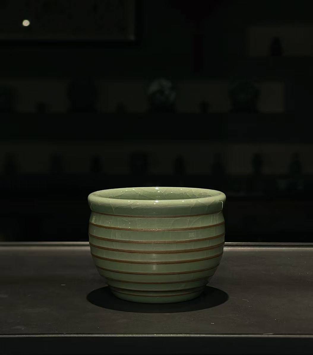 2026年原矿汝窑盖碗：上海瓷器/上海陶瓷/不开片汝窑杯/中式陶瓷/中式高端盖碗/主人杯/仿古瓷器/仿古瓷器