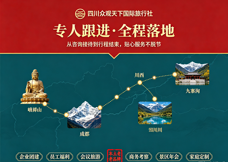 四川众观天下国际旅行社公司实景