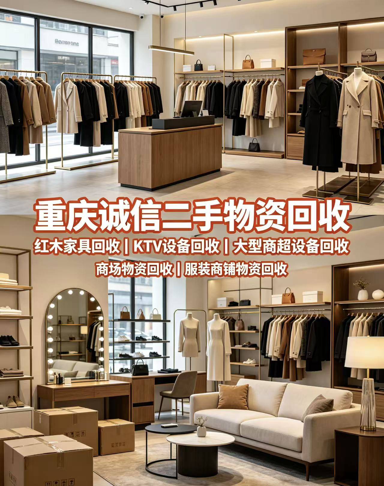 重庆诚信二手物资回收实体门店及现场作业
