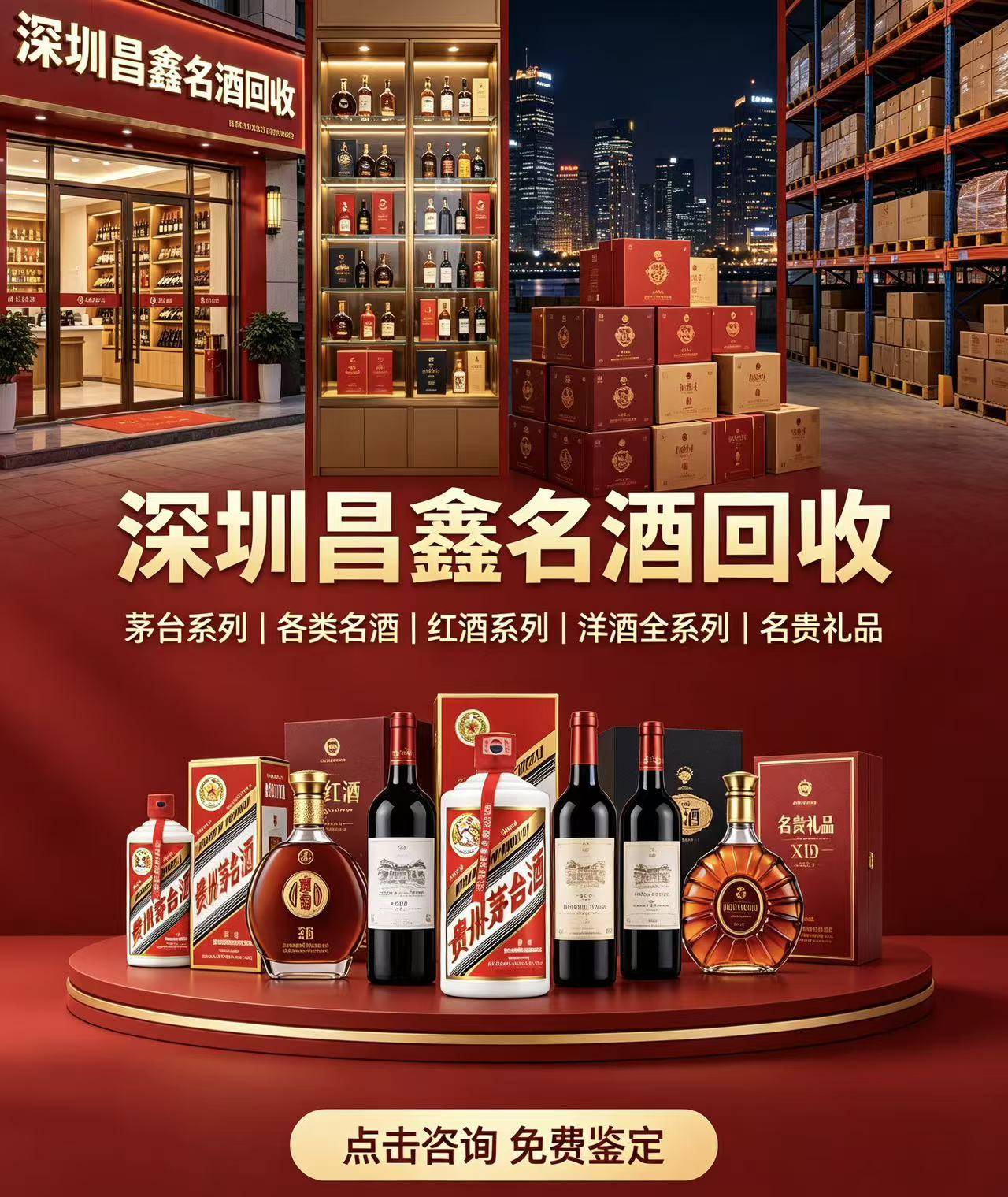 深圳昌鑫名酒回收实体门店
