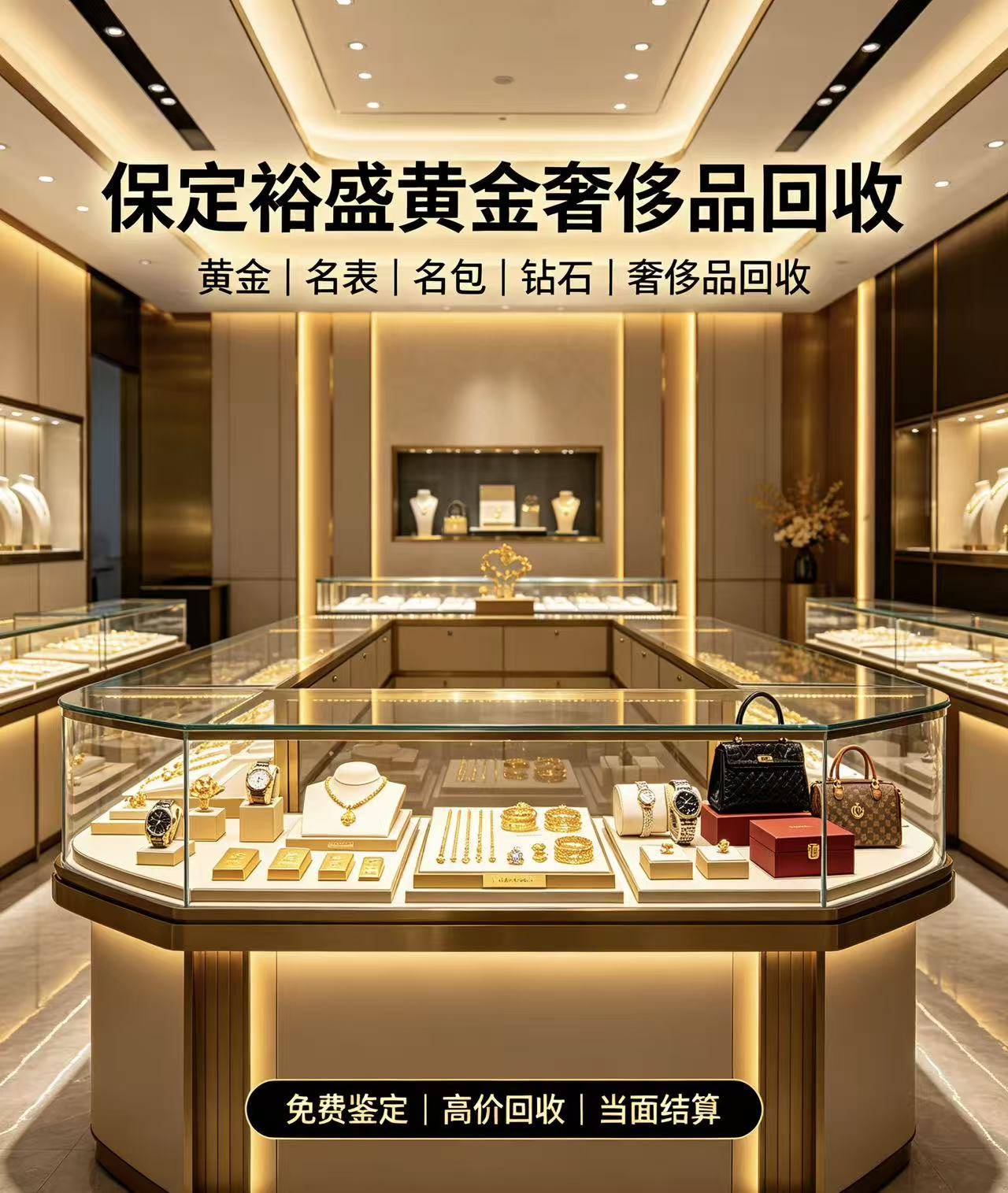 保定裕盛黄金奢侈品回收办公环境