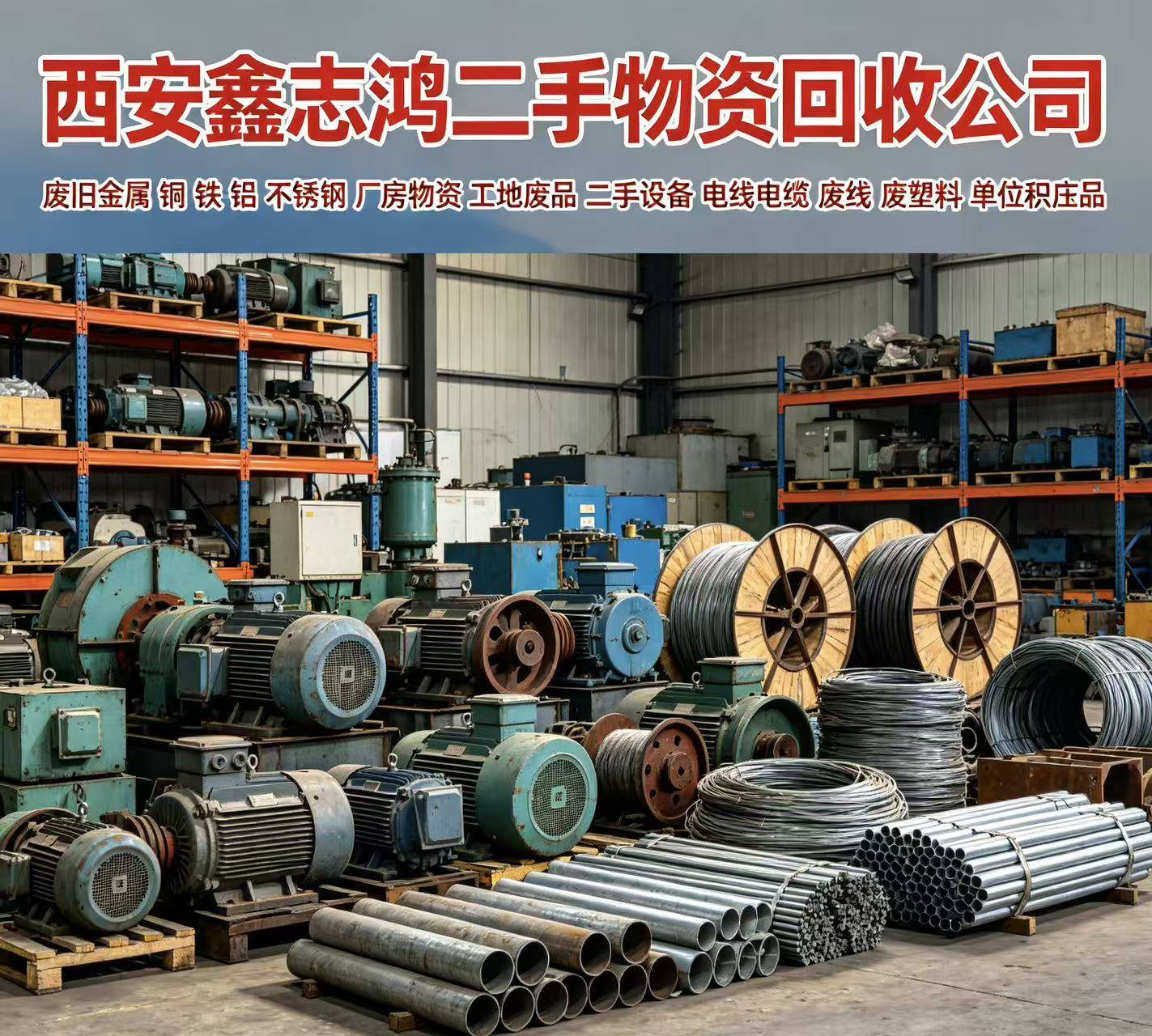 甘肃二手物资回收现场