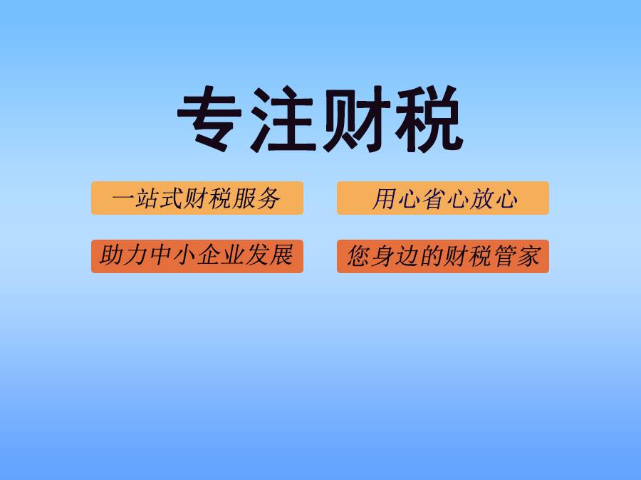 河源全域财税服务