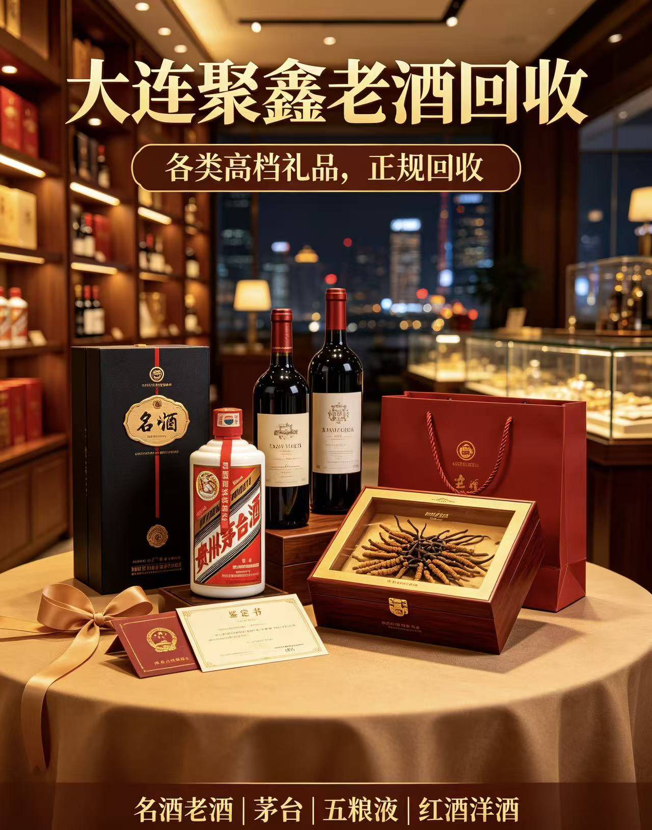 中山老酒名酒回收