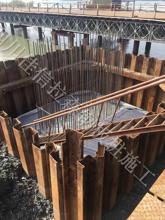 南充中医院工程12米拉森钢板桩深基坑支护