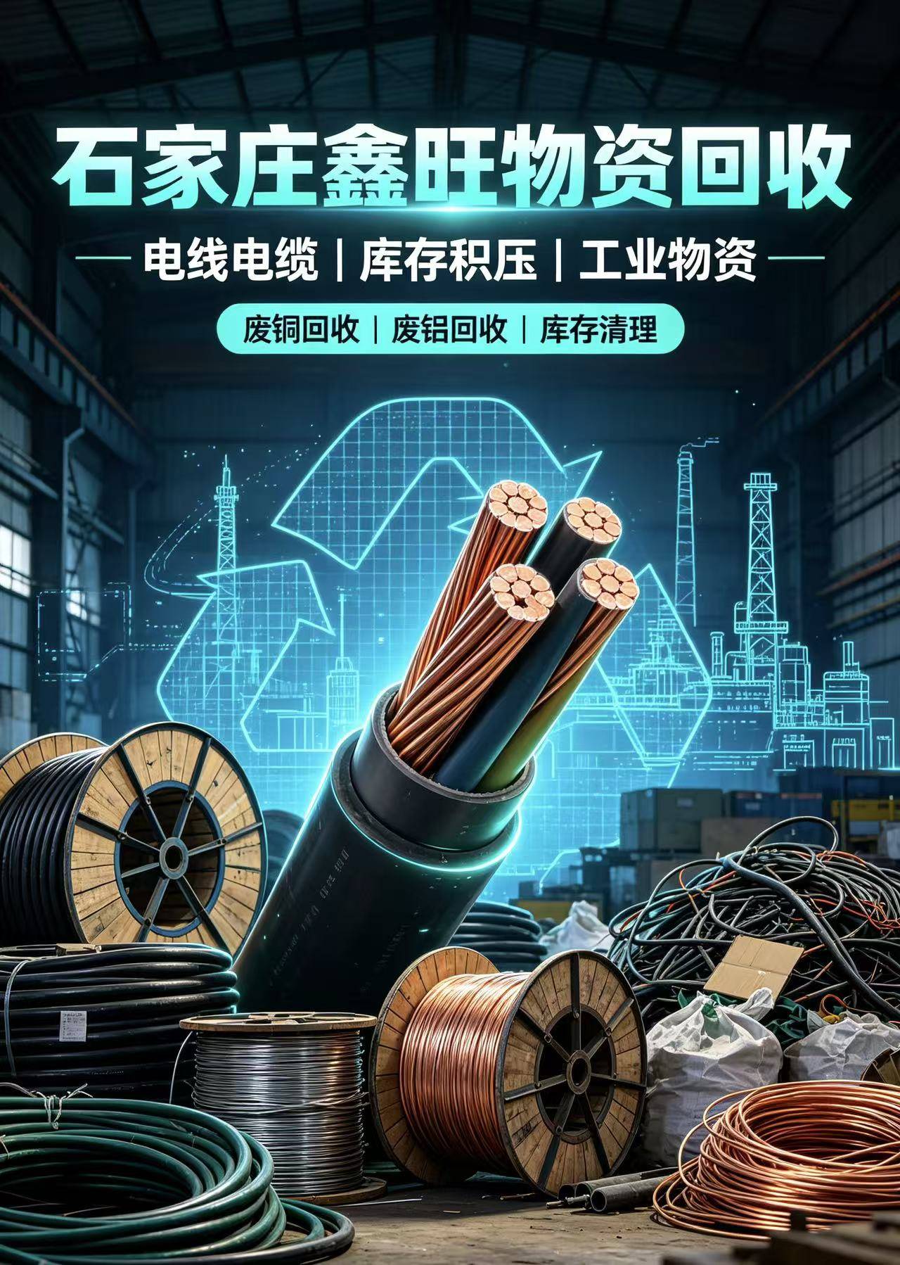 廊坊物资回收现场实拍十