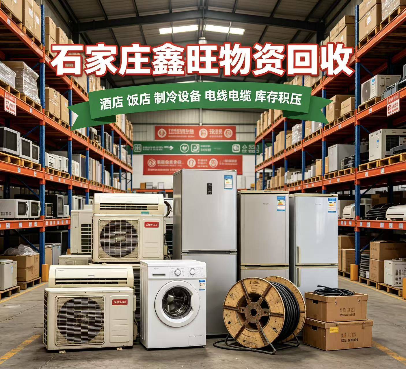 廊坊物资回收现场实拍五