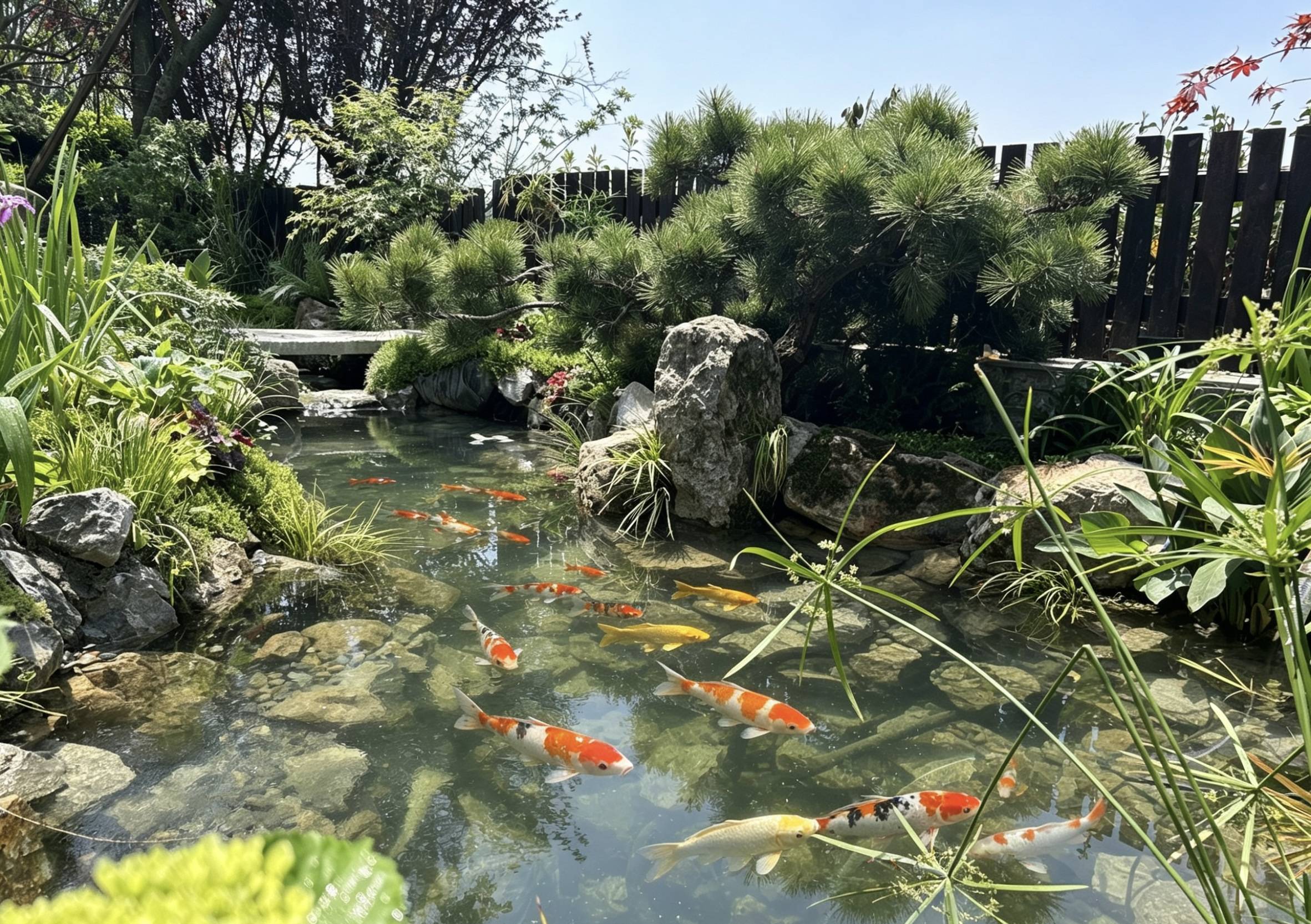 保利拉菲生态锦鲤池
