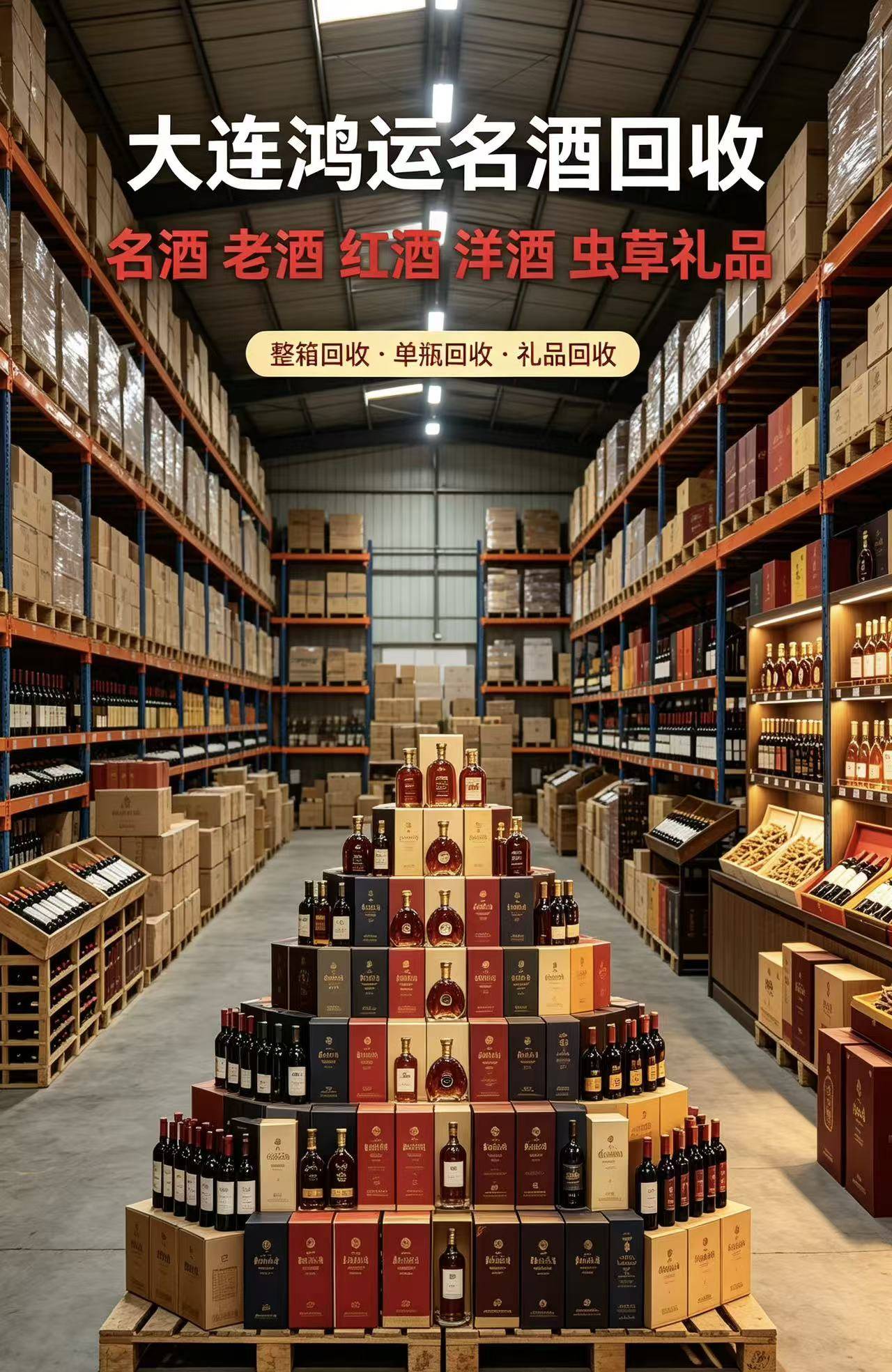 盘锦老酒回收实景