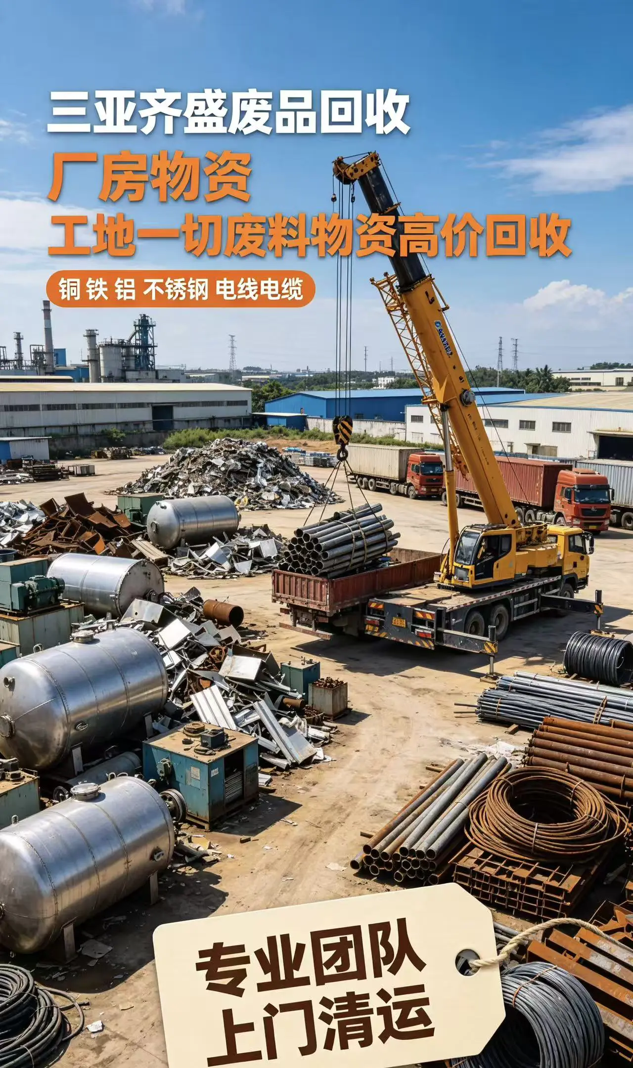 三亚废旧物资回收现场 9