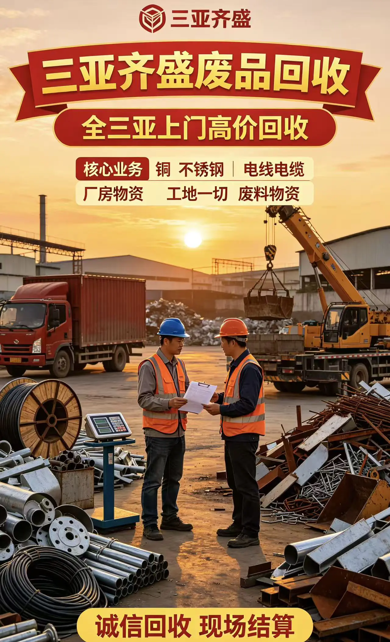 三亚废旧物资回收现场 8