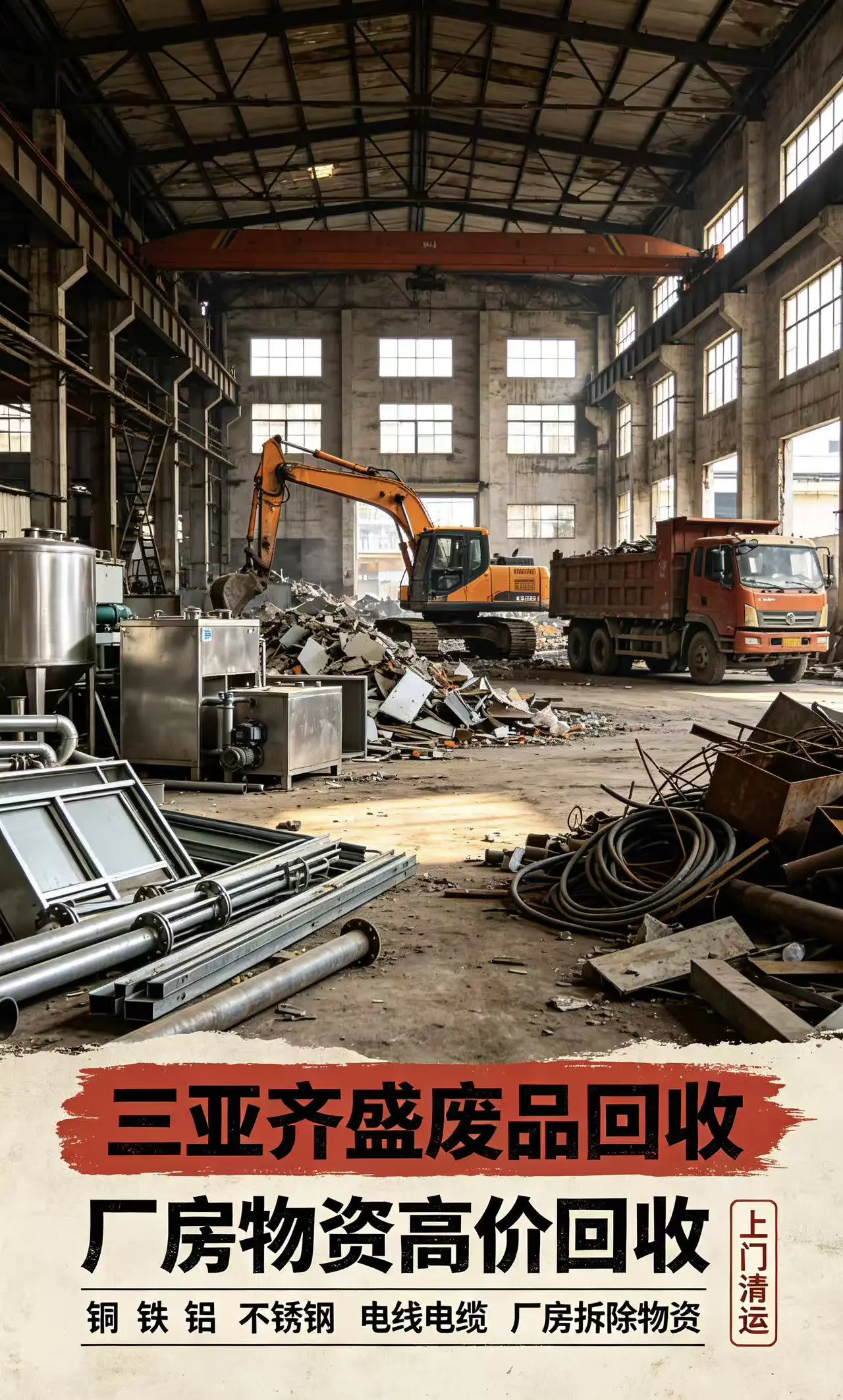 三亚废旧物资回收现场 6